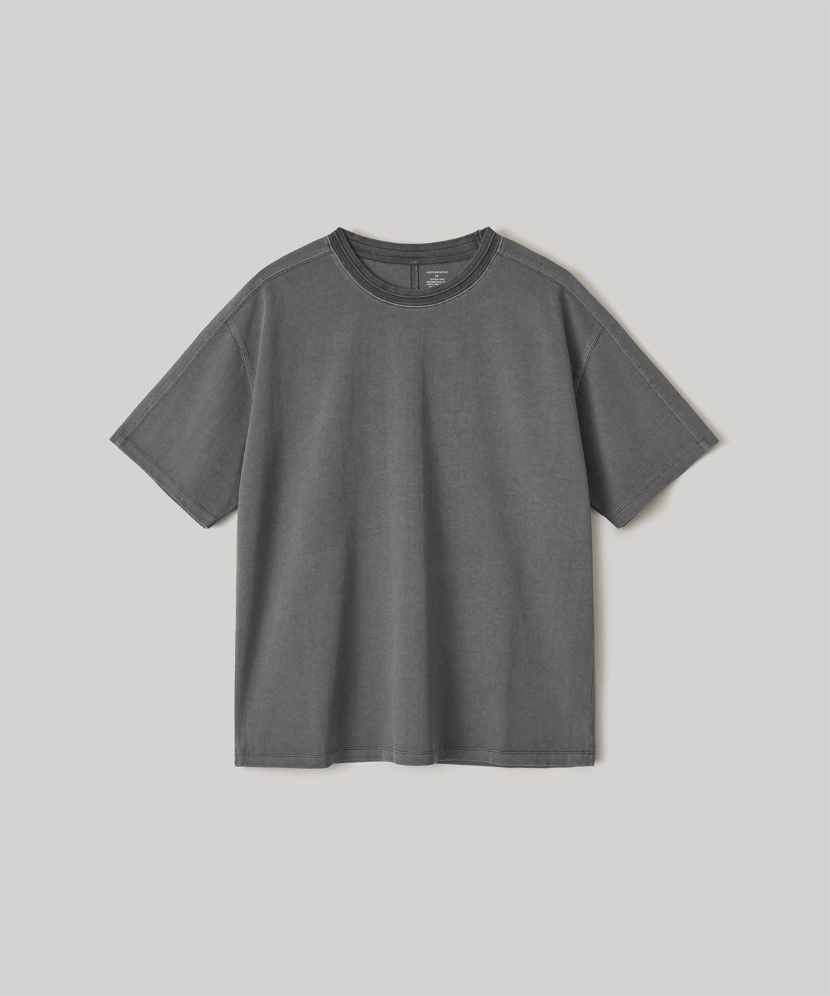 어나더 오피스(ANOTHER OFFICE) Pigment Dolman S/S Tee (Dark Gray)