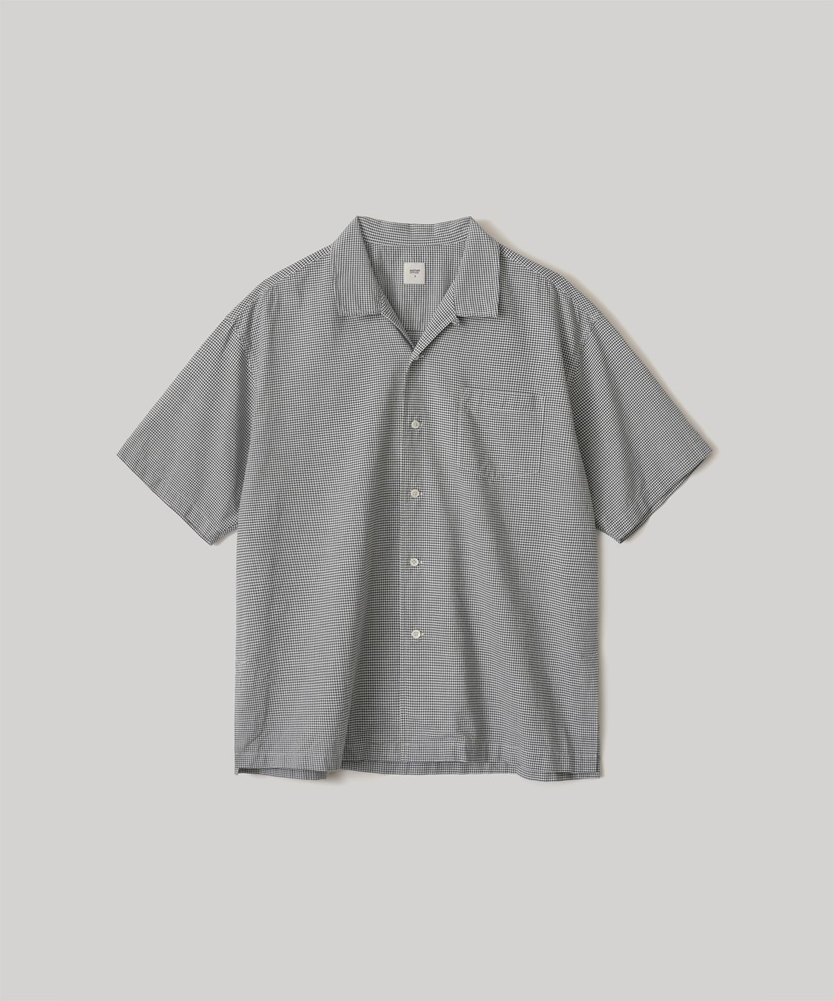어나더 오피스(ANOTHER OFFICE) Italian Silk Shirt (Black Gingham)