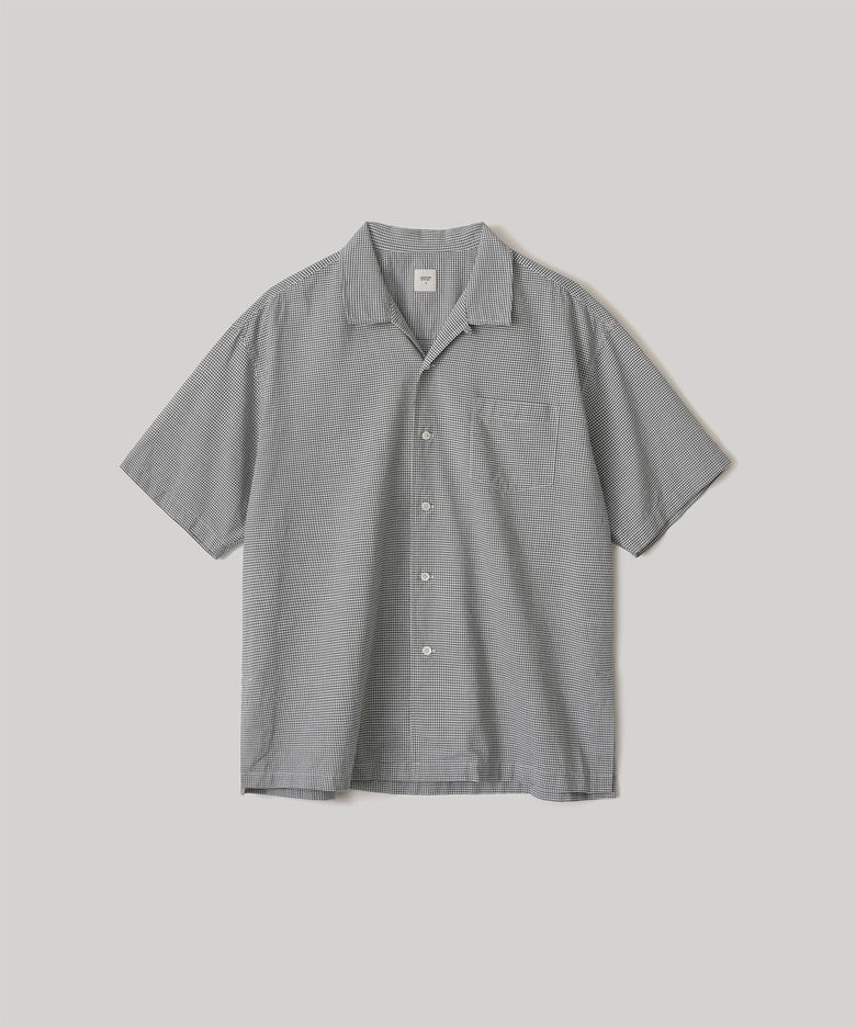 Italian Silk Shirt (Black Gingham)