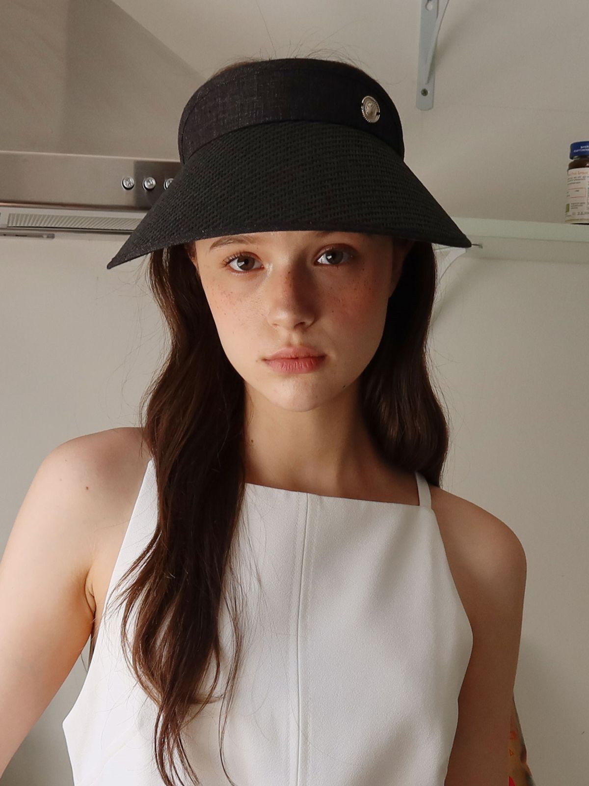시오르(SIEOR) Colette Sun Visor Hat_black