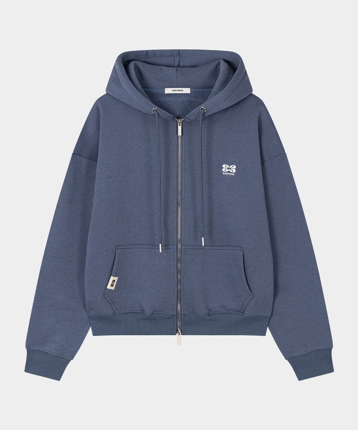 키시닝(KISYNING) Downtown Over Hoodie Zip-up (Ash Blue)
