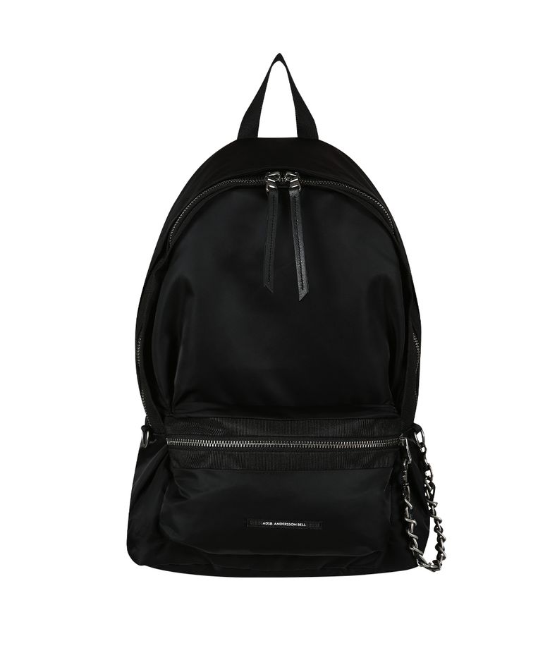 UNISEX URBAN NYLON CHAIN BACKPACK aaa561u(BLACK)