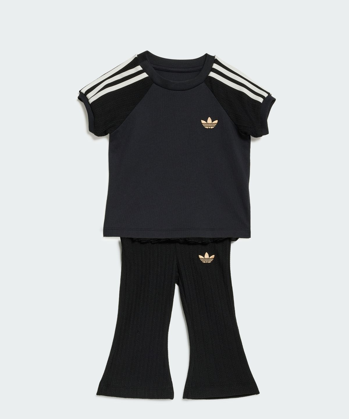 아디다스 키즈(ADIDAS KIDS) 슬림 니트 티 레깅스 세트 KR9062