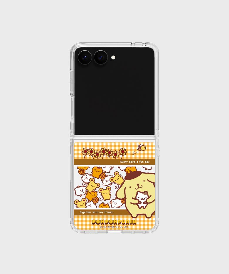 폼폼푸린 스낵키 클리어 마그넷 케이스 for Galaxy Z Flip8