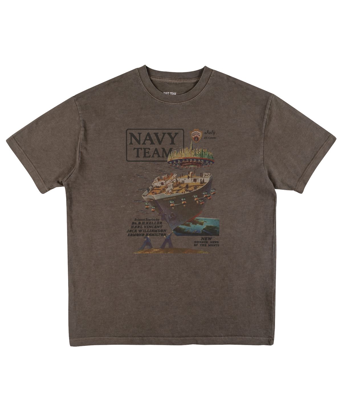 네이비팀(NAVYTEAM) LEVIATHAN 피그먼트 반팔 티셔츠(4color)