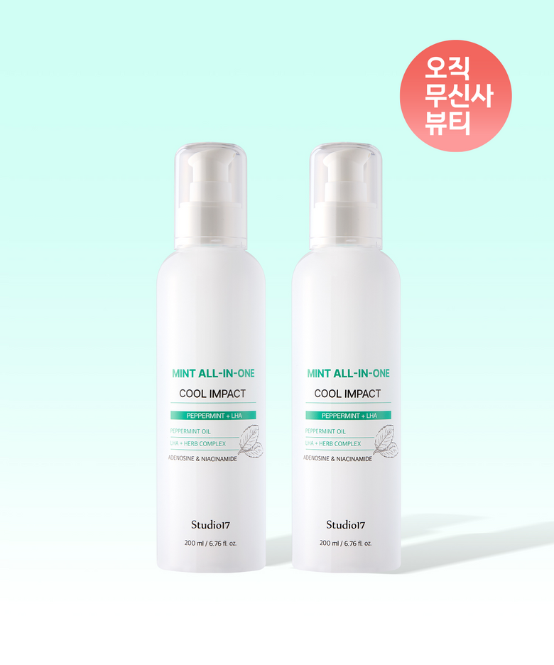민트 올인원 쿨 임팩트 200ml 2개