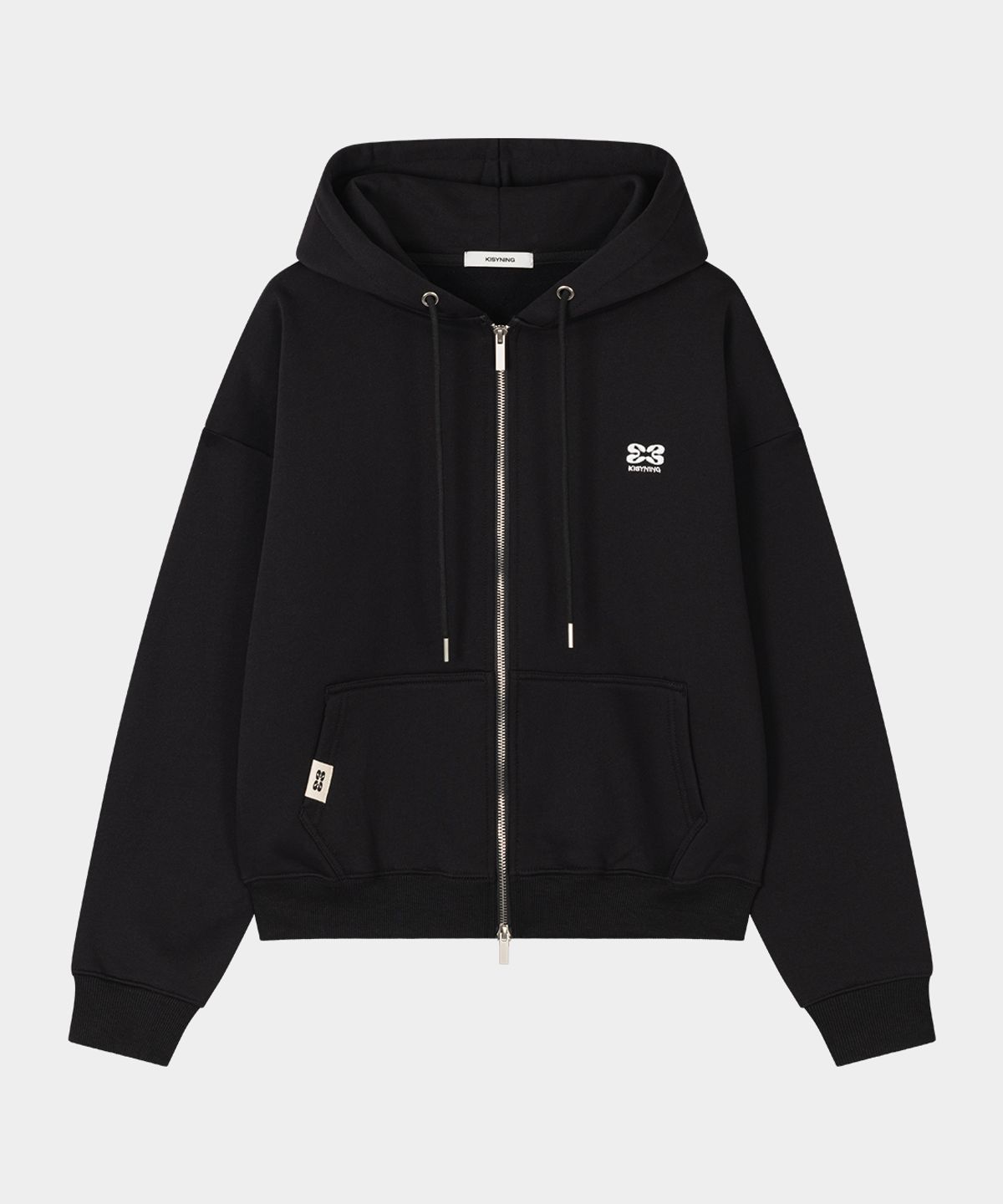 키시닝(KISYNING) Downtown Over Hoodie Zip-up (Black)