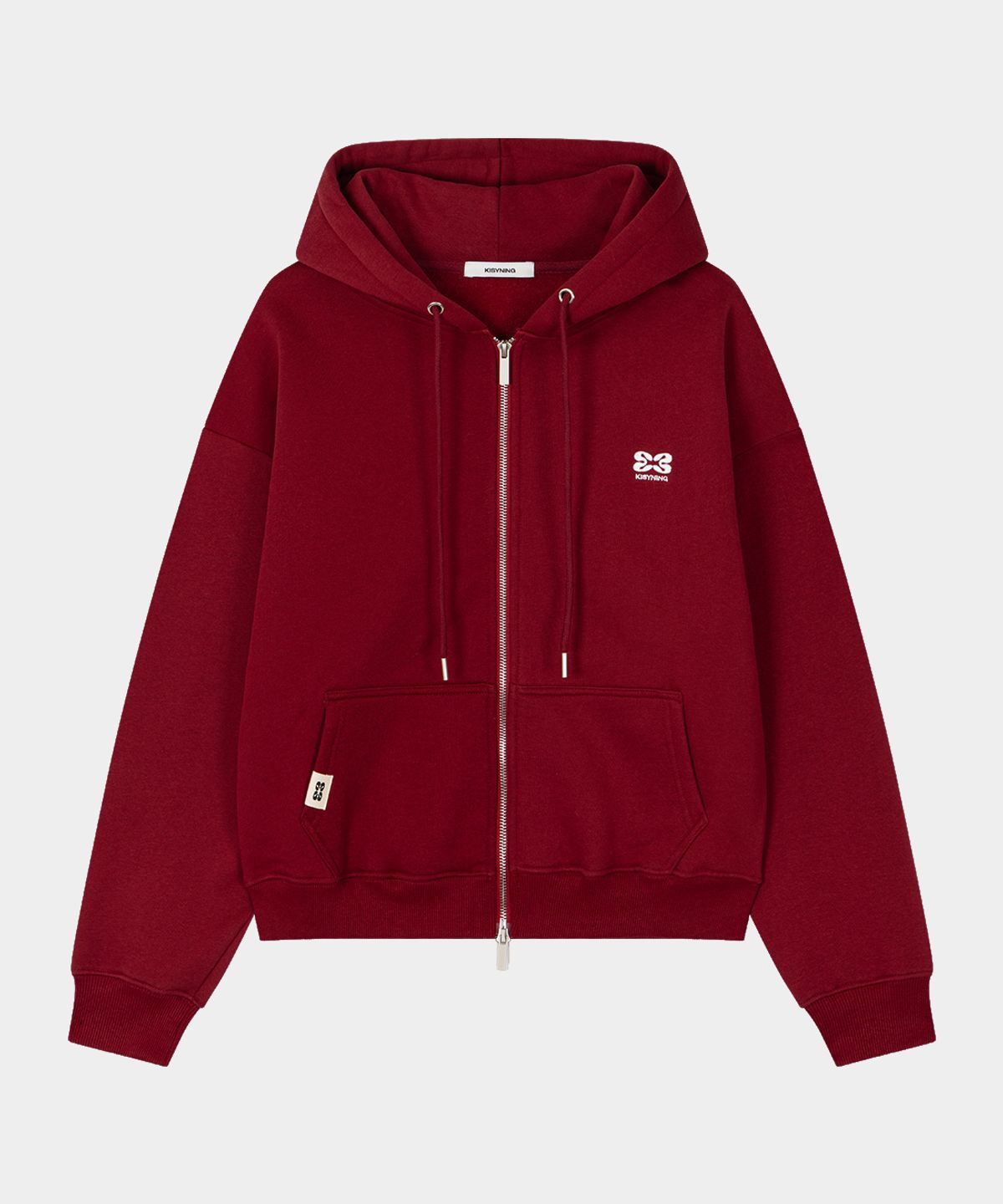 키시닝(KISYNING) Downtown Over Hoodie Zip-up (Burgundy)