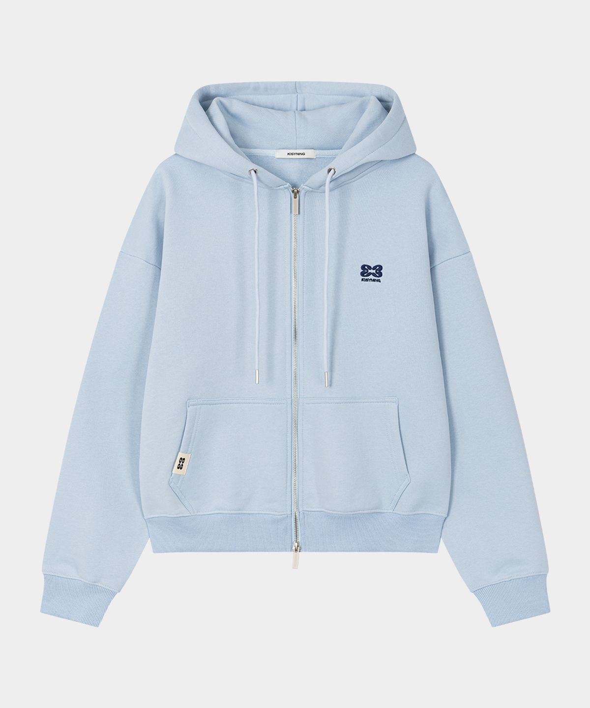 키시닝(KISYNING) Downtown Over Hoodie Zip-up (Sky Blue)