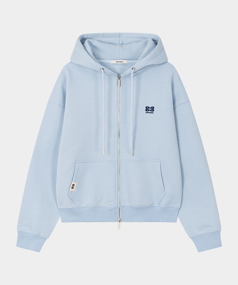 Downtown Over Hoodie Zip-up (Sky Blue)