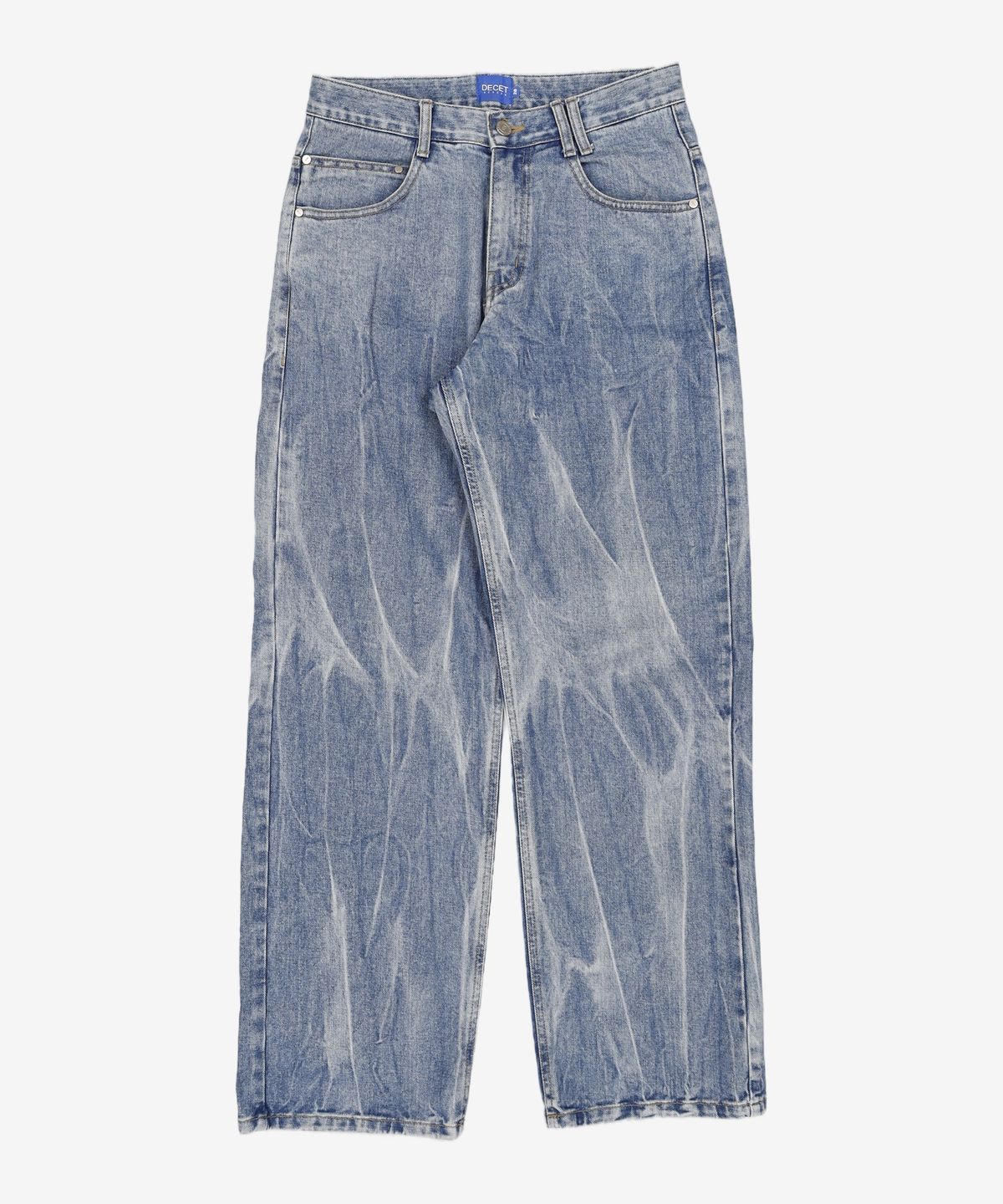 데케트(DECET) Mid Rise Wide Jeans DCPT027AshBlack 28