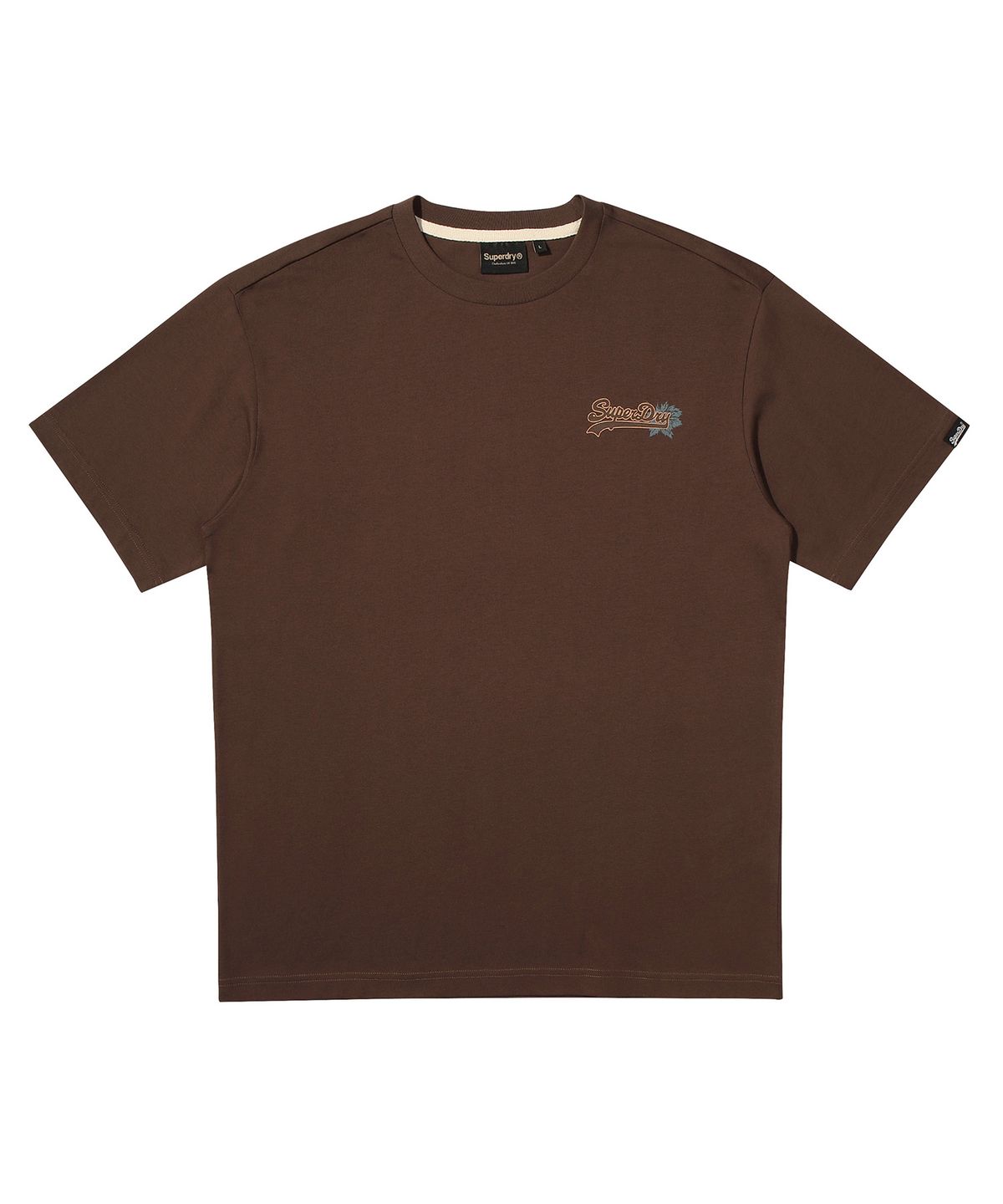 슈퍼드라이(SUPERDRY) SD 크레스트 티셔츠 브라운 SDUISDP21BRW