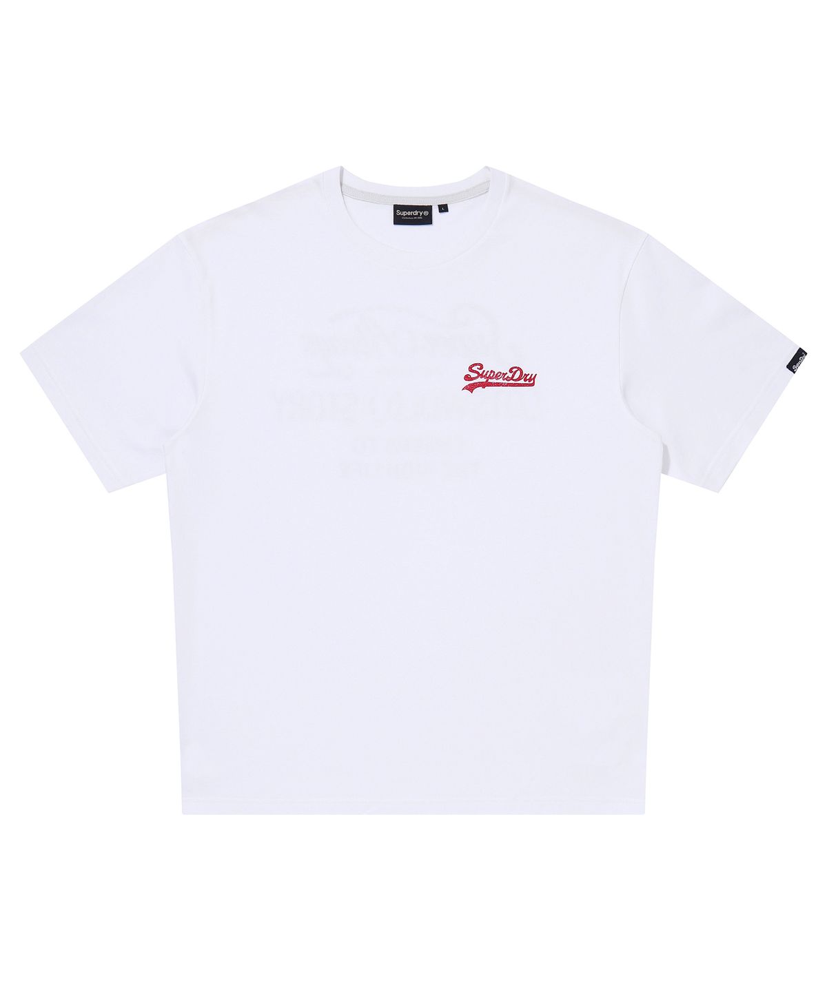 슈퍼드라이(SUPERDRY) 빈티지 스크립트 티셔츠 화이트 SDUISDP20WHT