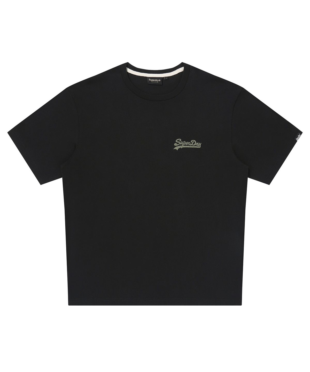 슈퍼드라이(SUPERDRY) 빈티지 스크립트 티셔츠 블랙 SDUISDP20BLK