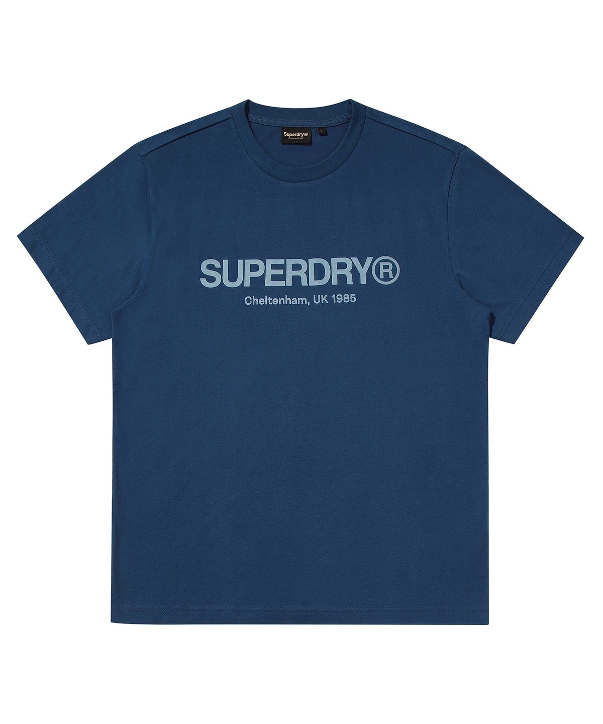슈퍼드라이(SUPERDRY) 코어 로고 티셔츠 2 다크 블루 SDUISCP07DBL