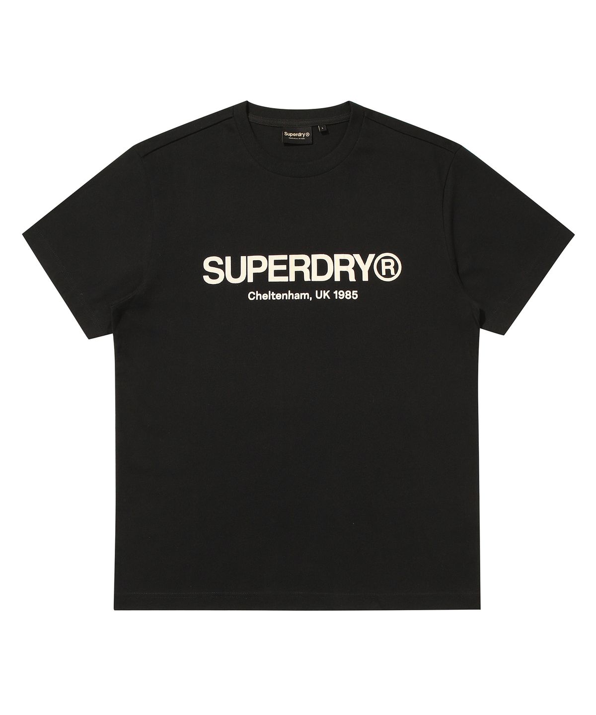 슈퍼드라이(SUPERDRY) 코어 로고 티셔츠 2 블랙 SDUISCP07BLK