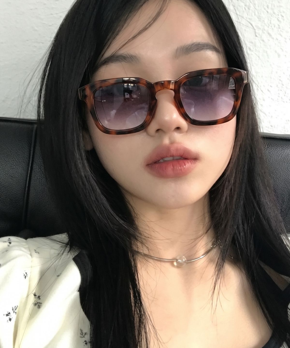 투큐브(2CUBE) Modern Crown Panto Sunglasses(Leo pard)