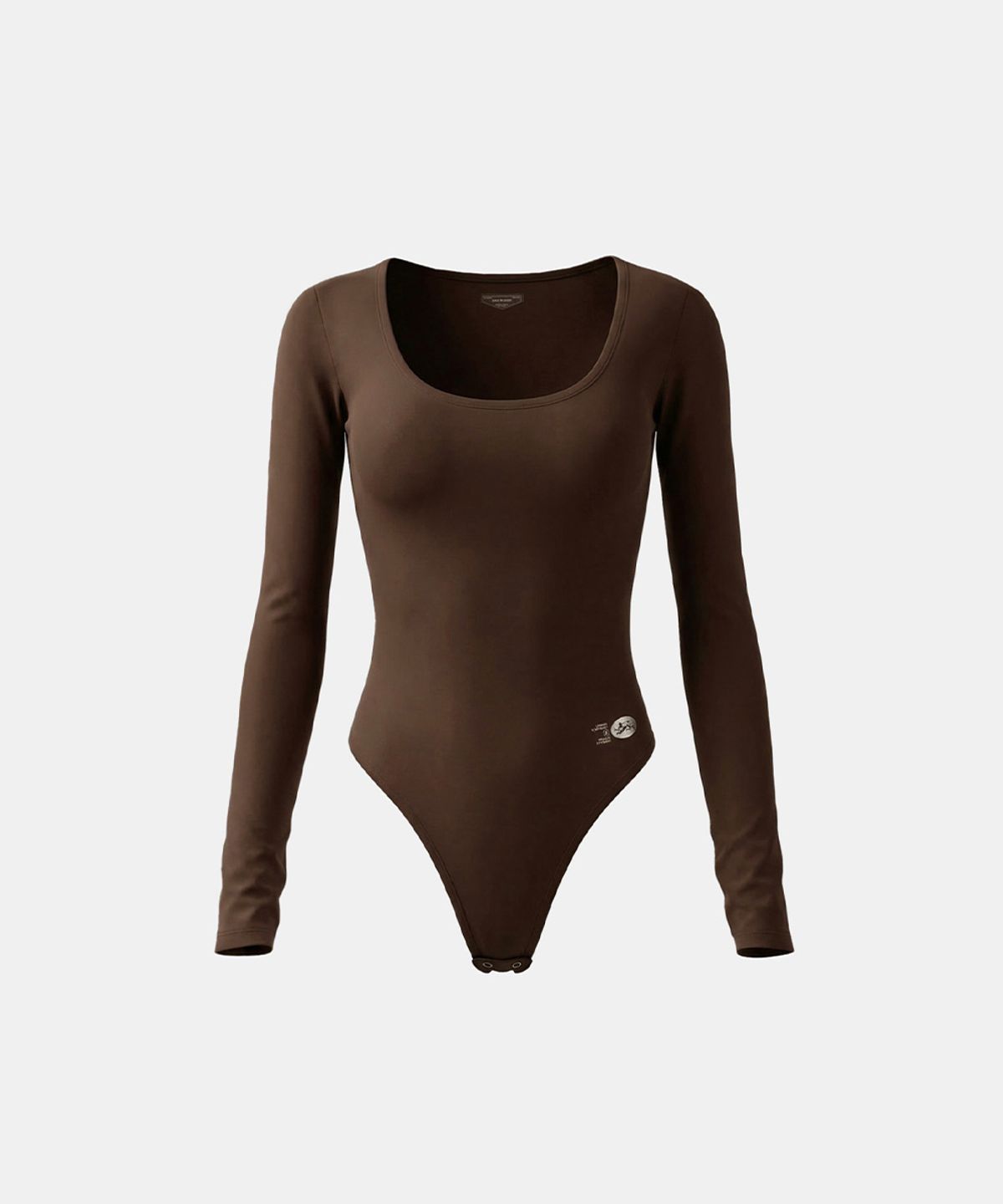 배드블러드(BADBLOOD) Everyday Scoop Neck Bodysuit - Brown