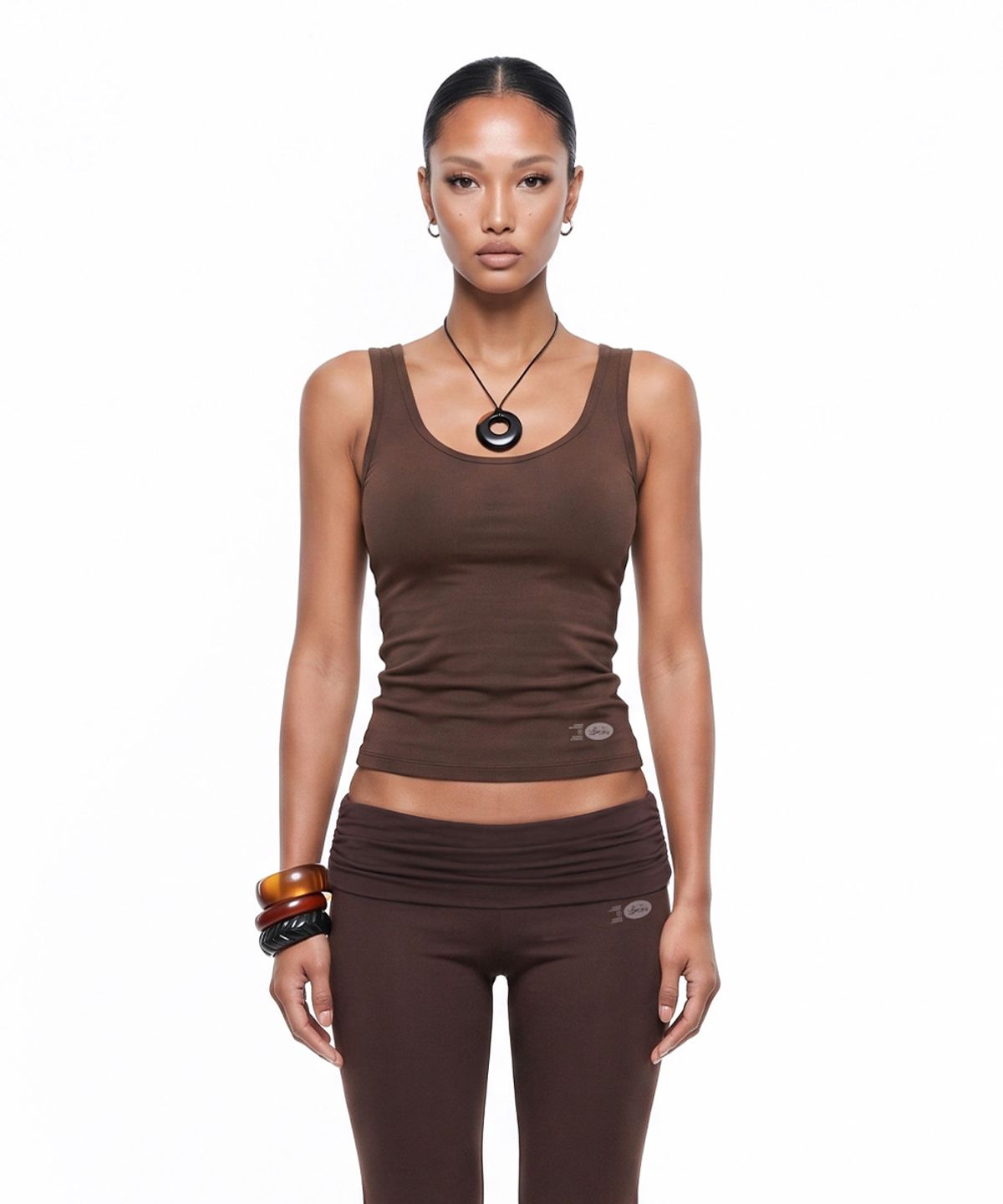 배드블러드(BADBLOOD) Everyday Classic Tank - Brown