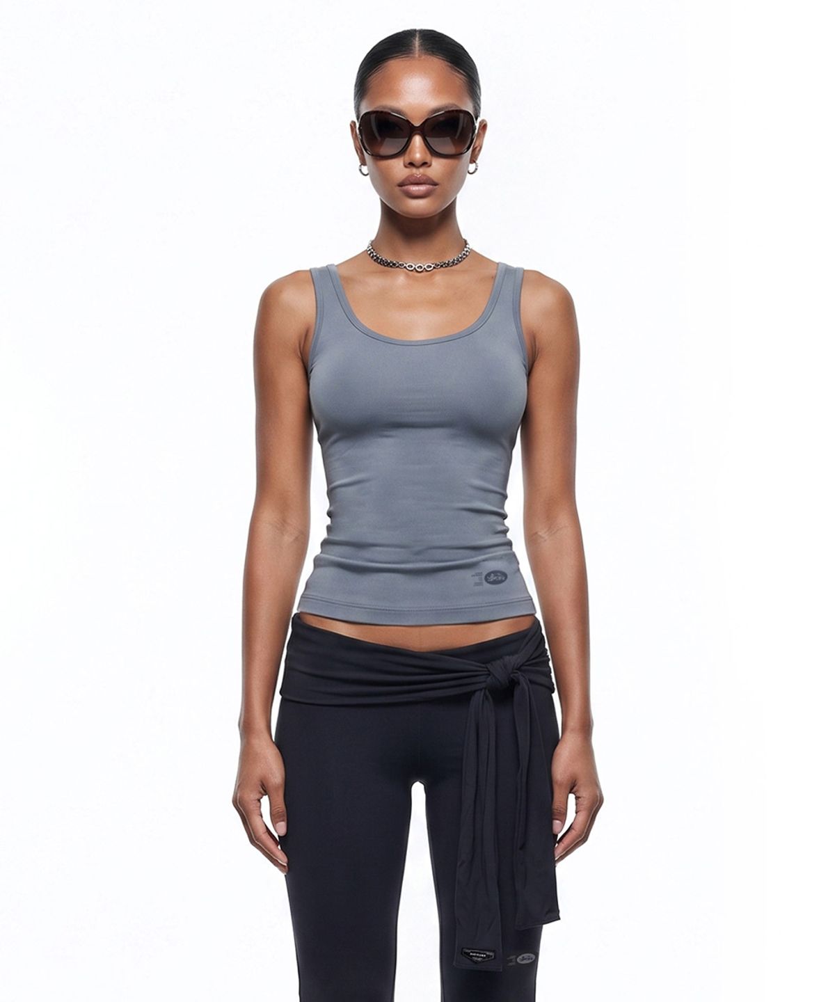 배드블러드(BADBLOOD) Everyday Classic Tank - Blue Gray
