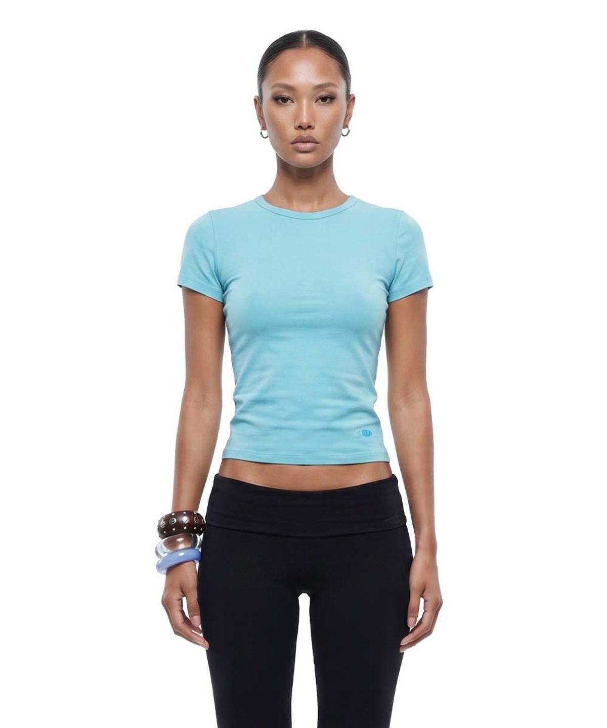 배드블러드(BADBLOOD) Everyday Crew Neck Short Sleeve T-Shirt- Mint
