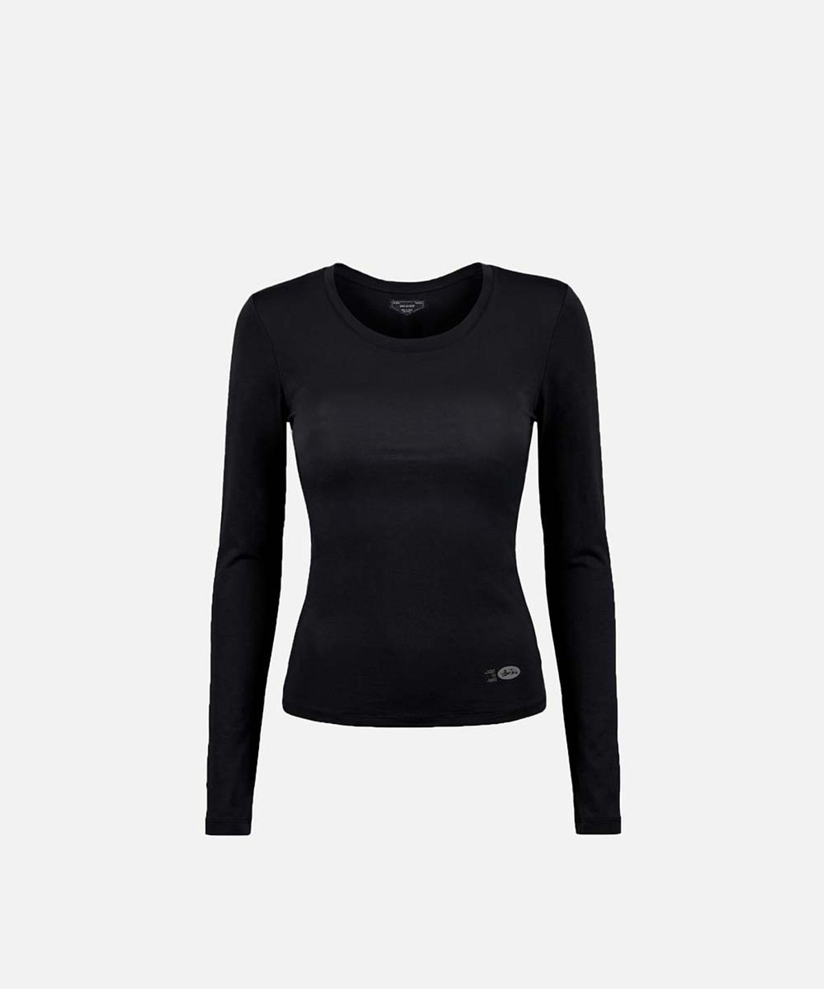 배드블러드(BADBLOOD) Everyday Scoop Neck Long Sleeve T-Shirt - Black