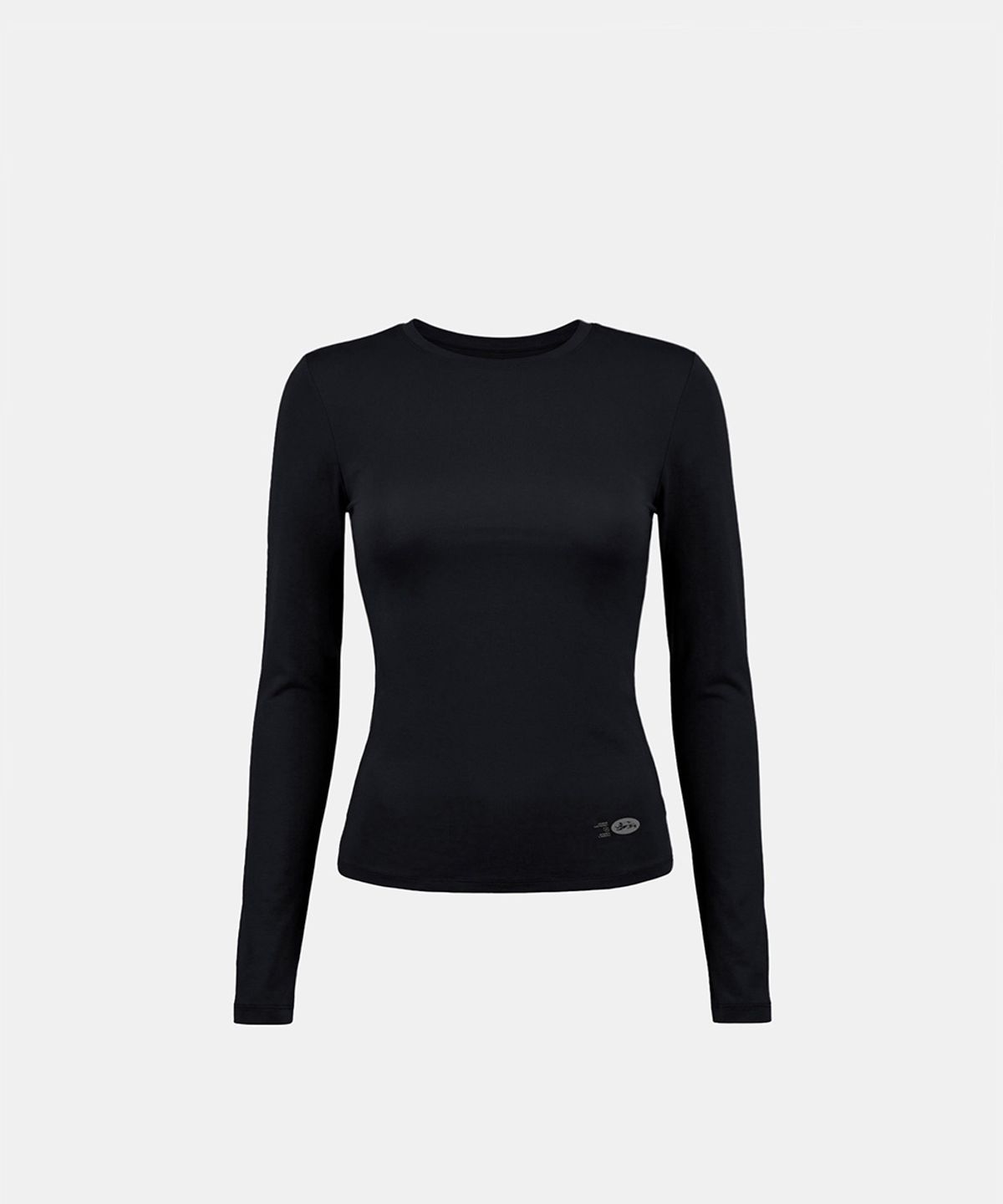배드블러드(BADBLOOD) Everyday Crew Neck Long Sleeve T-Shirt - Black
