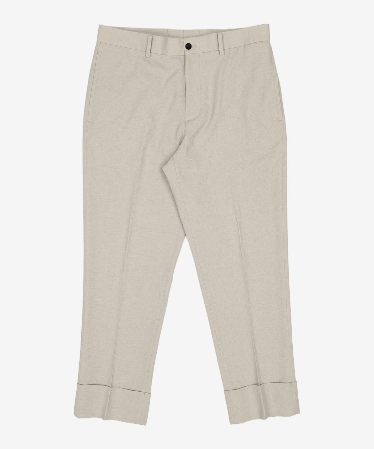 티엔지티(TNGT) CLOUD L/GREY CROP COOLING TURN UP TROUSERS TNPA1E716G2 82