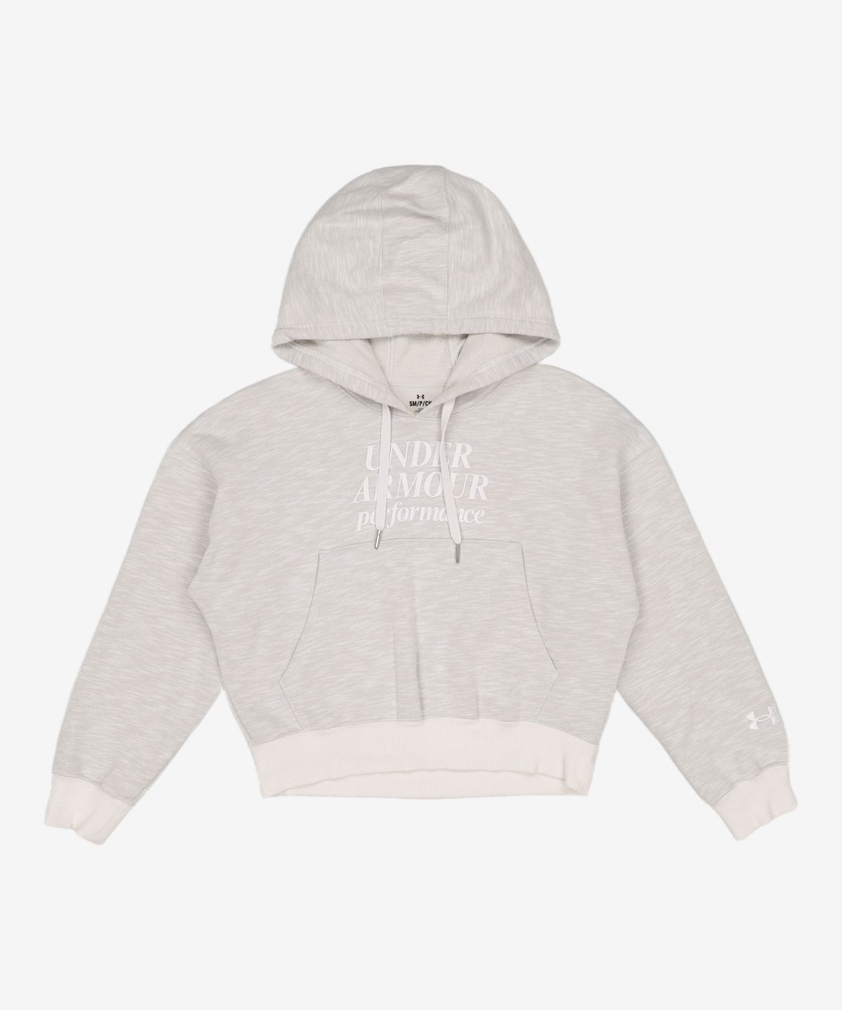 언더아머(UNDERARMOUR) 여성 에센셜 스크립트 후드티 1374107-100 S