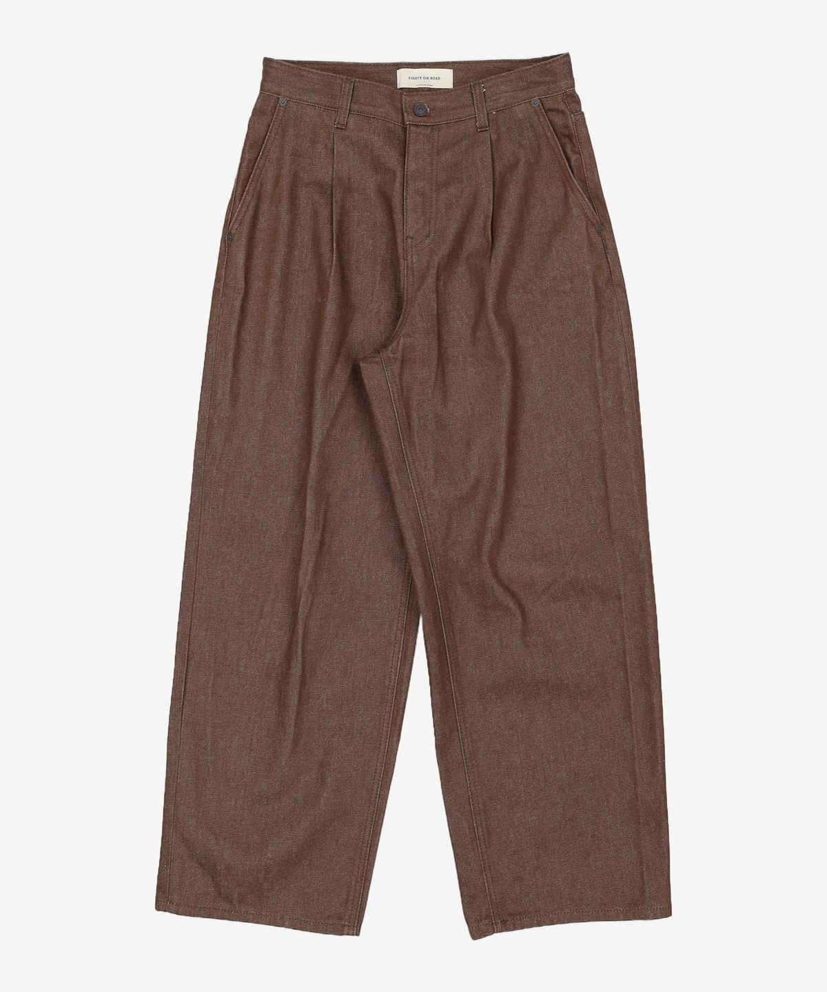86로드(86ROAD) REAL WIDE ONE TUCK DENIM BROWN / WIDE 28