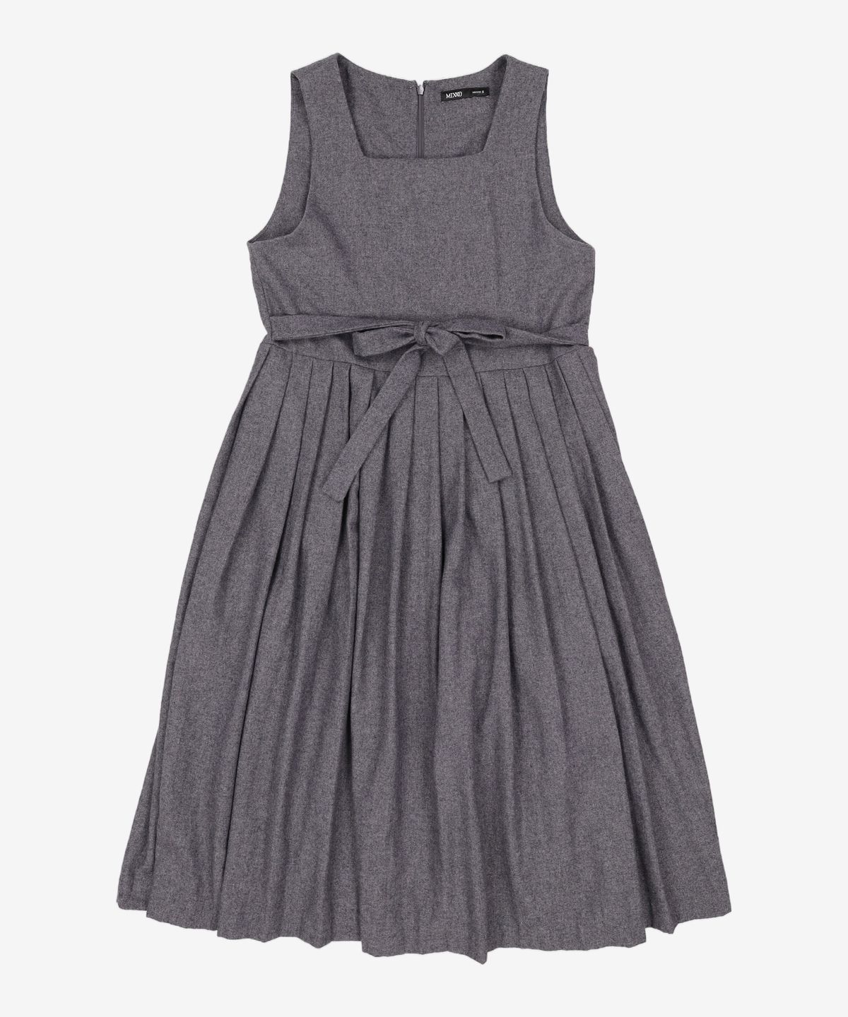 미쏘(MIXXO) 스퀘어넥 플리츠 롱 원피스 MIWOWBV23G S