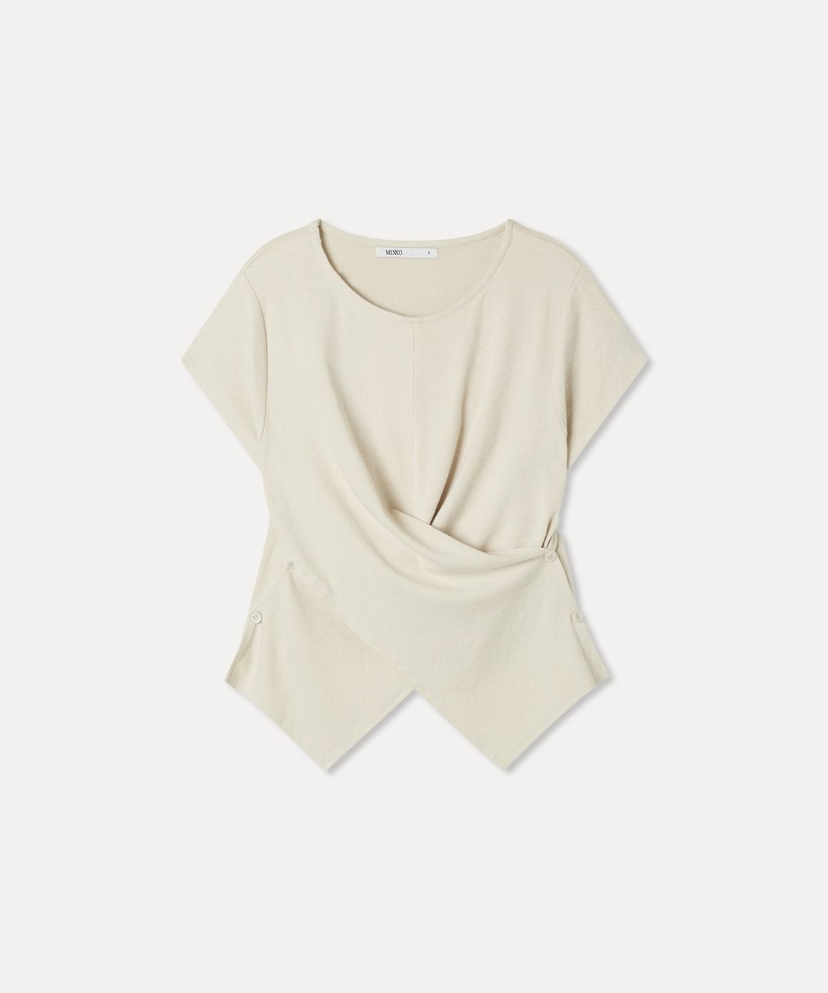 미쏘(MIXXO) 랩 반팔 티셔츠_MIWHWG92SS