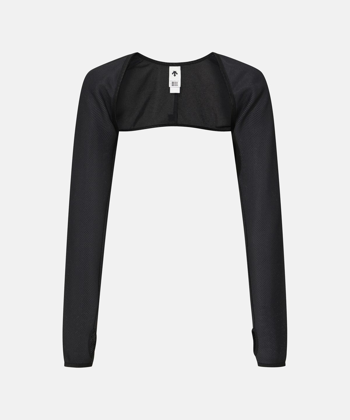 데상트(DESCENTE) 여성 러닝 볼레로 슬림핏 긴팔 티셔츠 블랙 SR322RTL83
