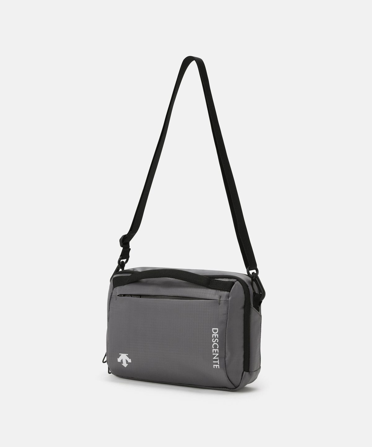 데상트(DESCENTE) 립 2WAY 파우치 크로스백 다크 그레이 SR323UBG7F