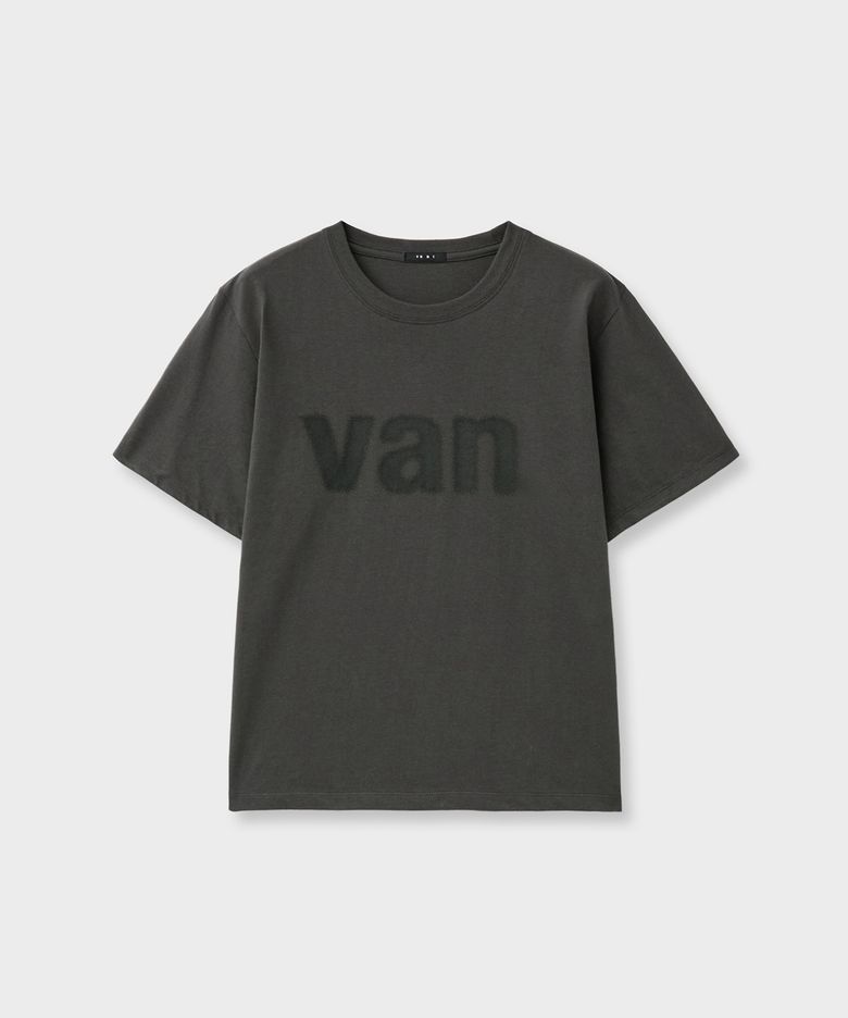 Van. roll up tee_charcoal