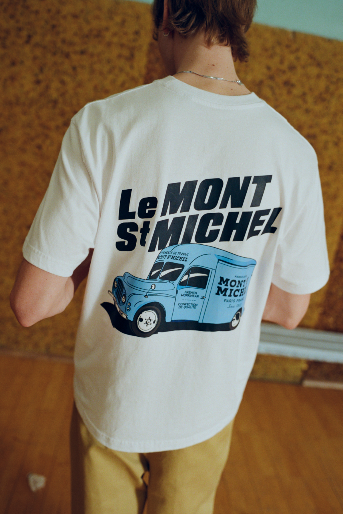 르몽생미셸(LE MONT ST MICHEL) Back Printed T-shirt_Ivory