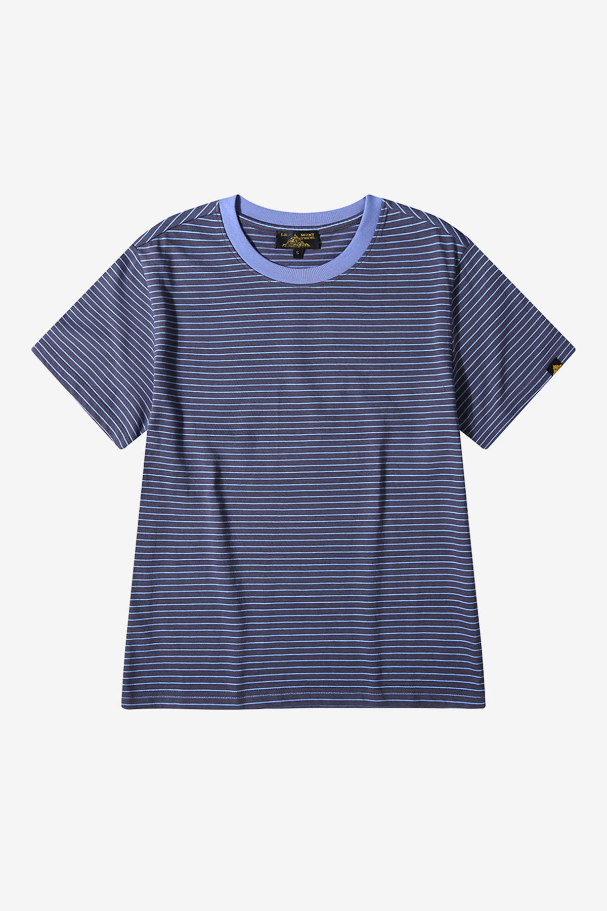 르몽생미셸(LE MONT ST MICHEL) Cotton Stripe T-shirt_VER.2_Grey