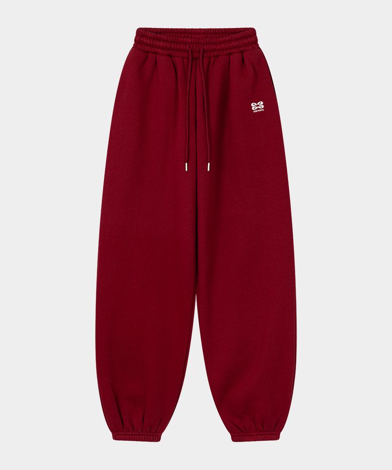 Downtown Over Jogger Pants (Burgundy)