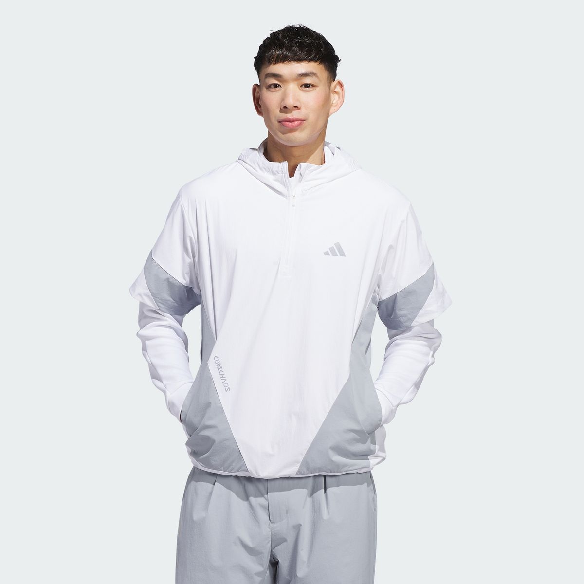 아디다스 골프(ADIDAS GOLF) 코드케이오스 쇼트 슬리브 후디 재킷 KQ7798
