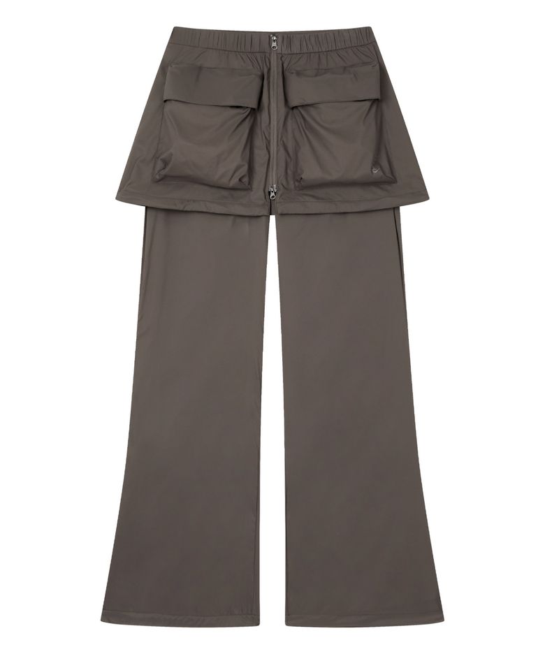 Side Ventile Wrap Skirt Pants