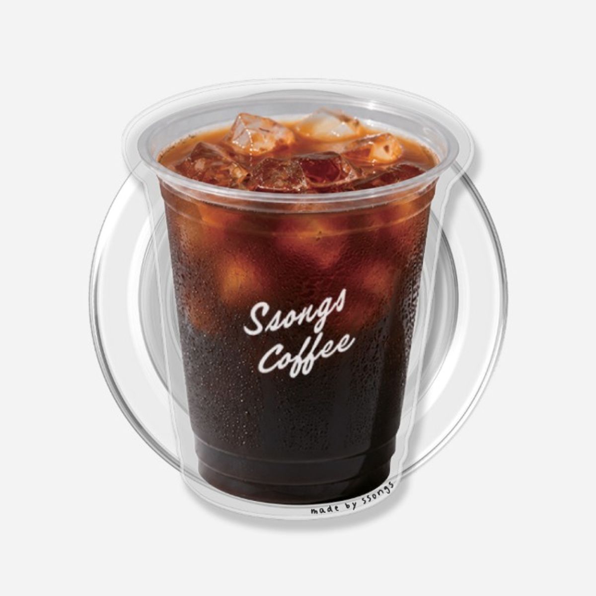쏭스(SSONGS) 체인지톡 맥세이프 그립  톡홀더 쏭스 아이스아메리카노 2배자력 스마트톡 핸드폰 자석 거치대