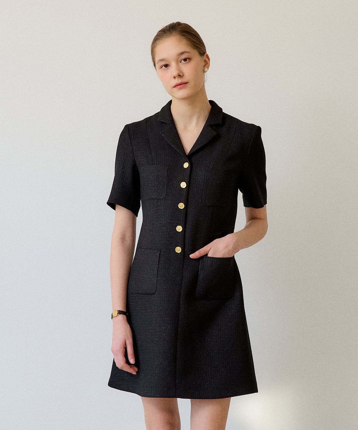 르메메(LEMEME) [리퍼브] Daria Robe Black