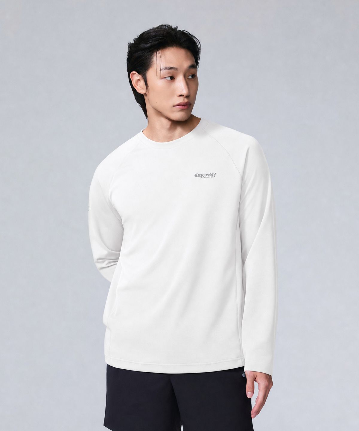 디스커버리 익스페디션(DISCOVERY EXPEDITION) 남성 기능성 긴팔티 (WHITE)
