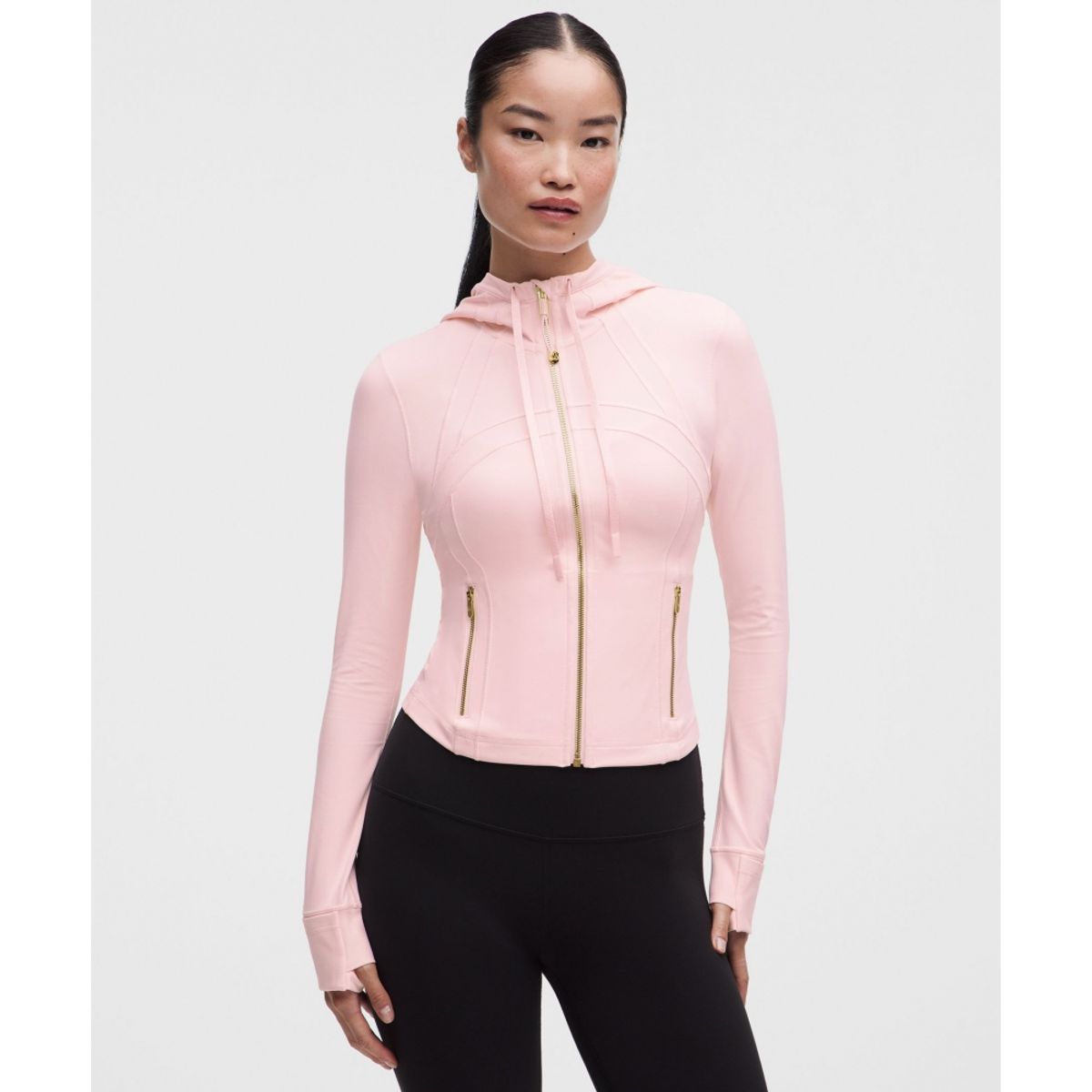 룰루레몬(LULULEMON) 디파인 크롭 후드 재킷 *Nulu  PIAR GOLD GOLD