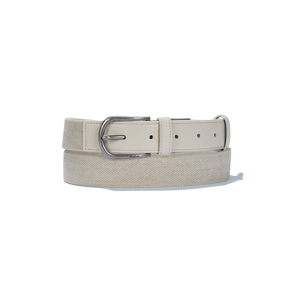 말본 골프(MALBON GOLF) 와펜 포인트 웨빙 벨트 BEIGE