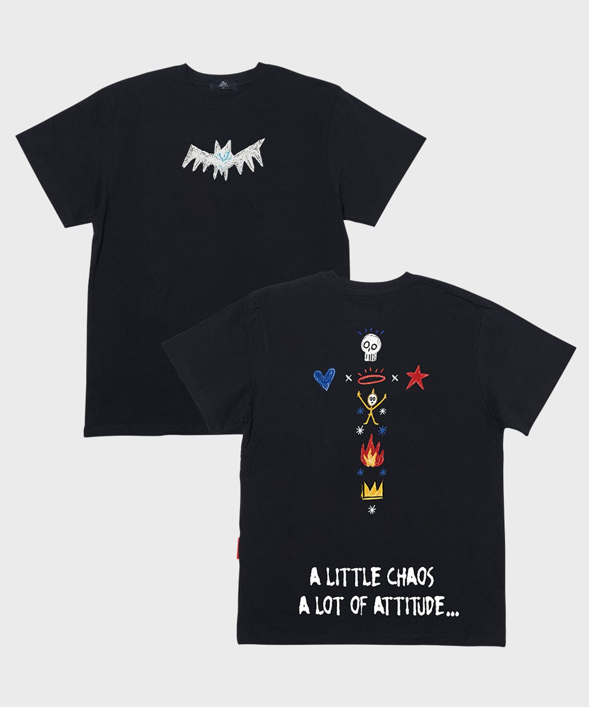 아티스트웨어(ARTISTWEAR) [ATW] 카오스 스케치 반팔티 - 2COLOR