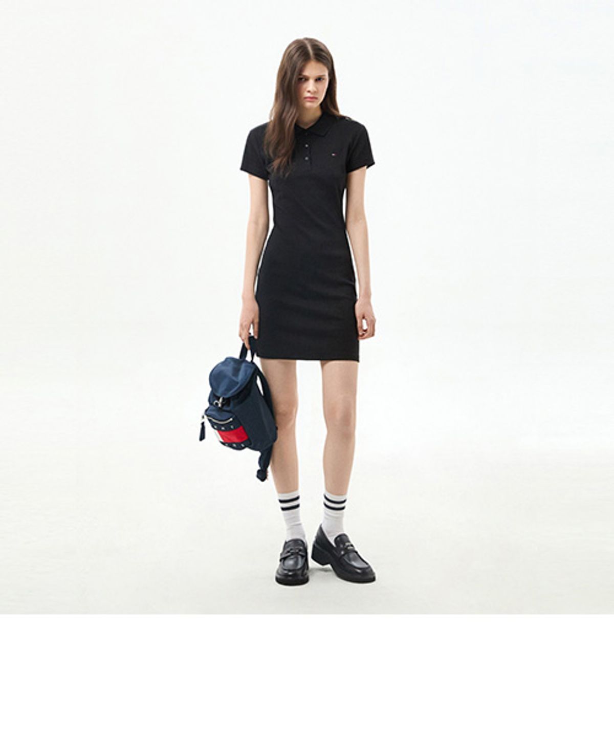 타미진스(TOMMY JEANS) 립 바디콘 폴로 드레스 (T32G6WOP03TWT1BDS)
