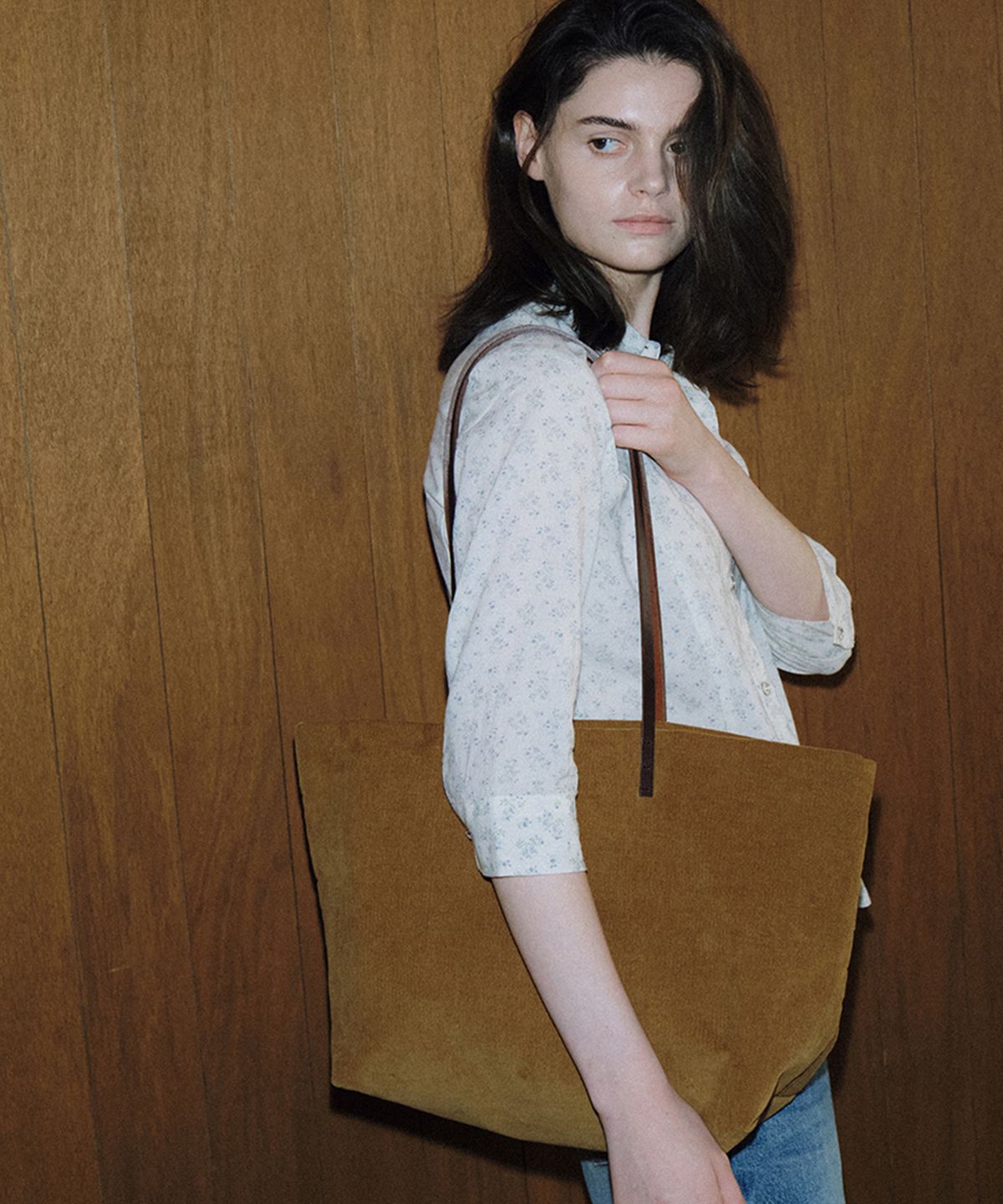 108파운드(108POUND) Kevin Shopper Bag_Caramel