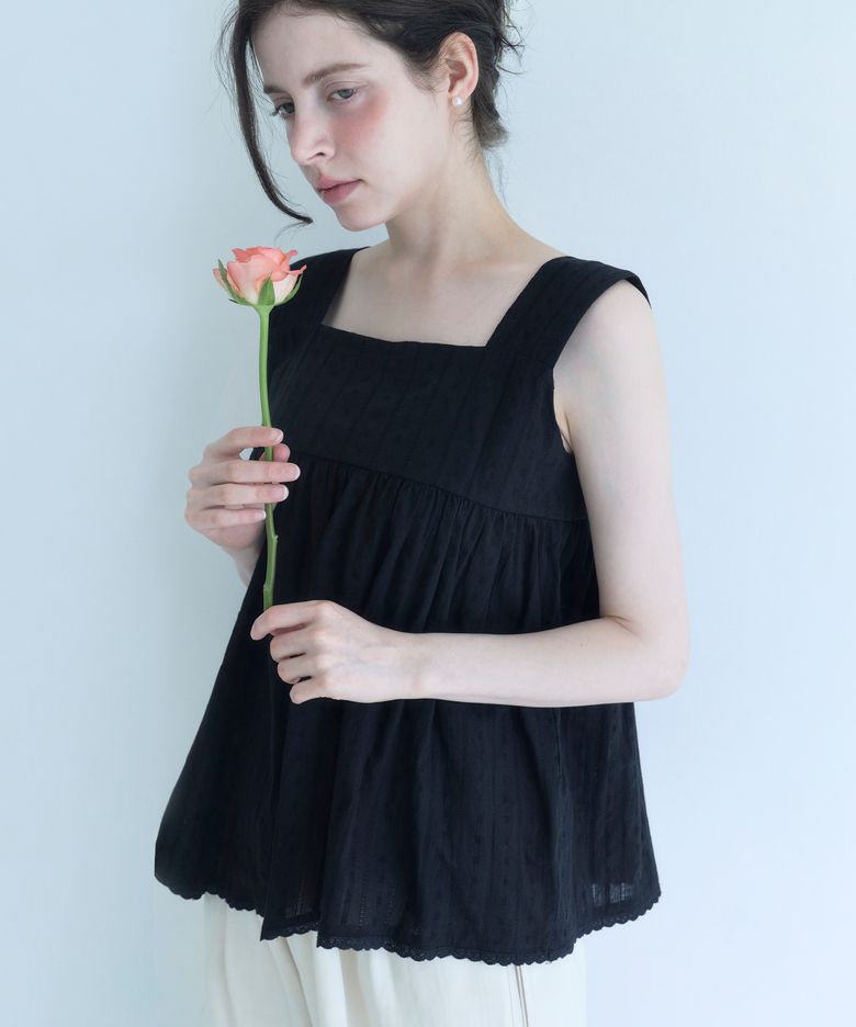 가든 레이스 나시 블라우스 2color