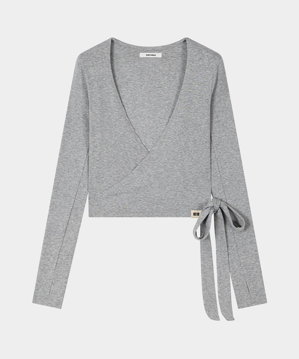 키시닝(KISYNING) Yoga Flow Wrap Cardigan (Melange)